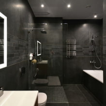 Черная ванная комната: фото и дизайн-секреты оформления-3