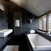 Черная ванная комната: фото и дизайн-секреты оформления-4