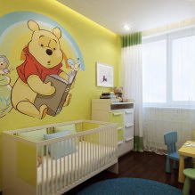 Детская комната в желтых тонах-9