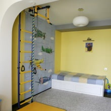 Детская комната в желтых тонах-19