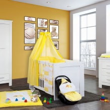 Детская комната в желтых тонах-14