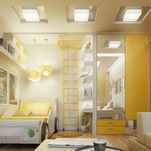 Детская комната в желтых тонах-7